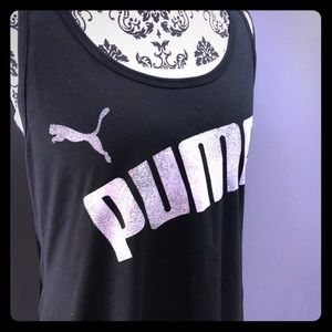 EUC- Black PUMA Racerback Tank